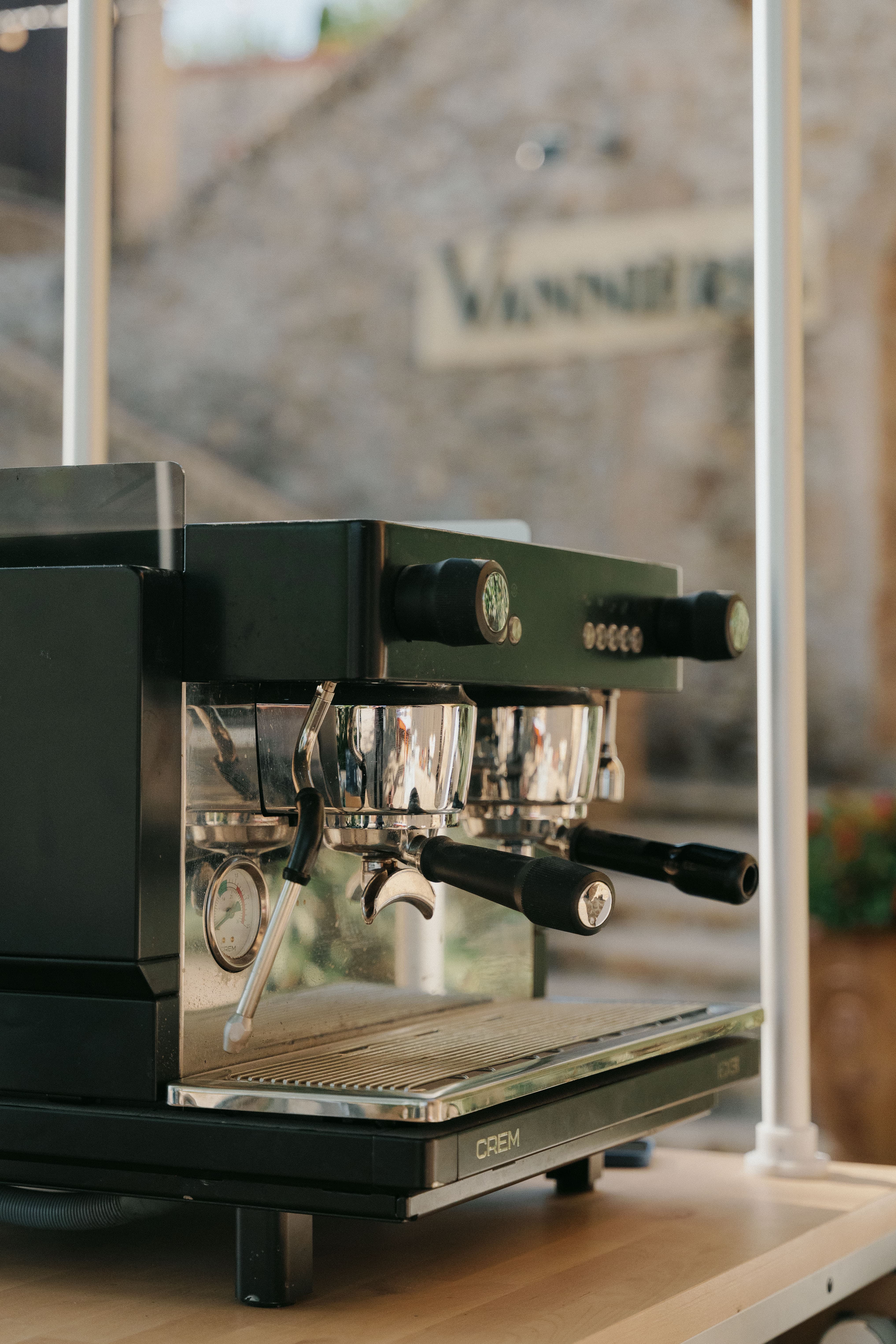 Machine espresso du coffee cart